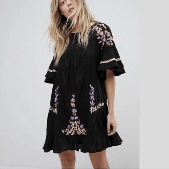 Free People Pavlo Embroidered Mini Dress - Picture 2 of 8